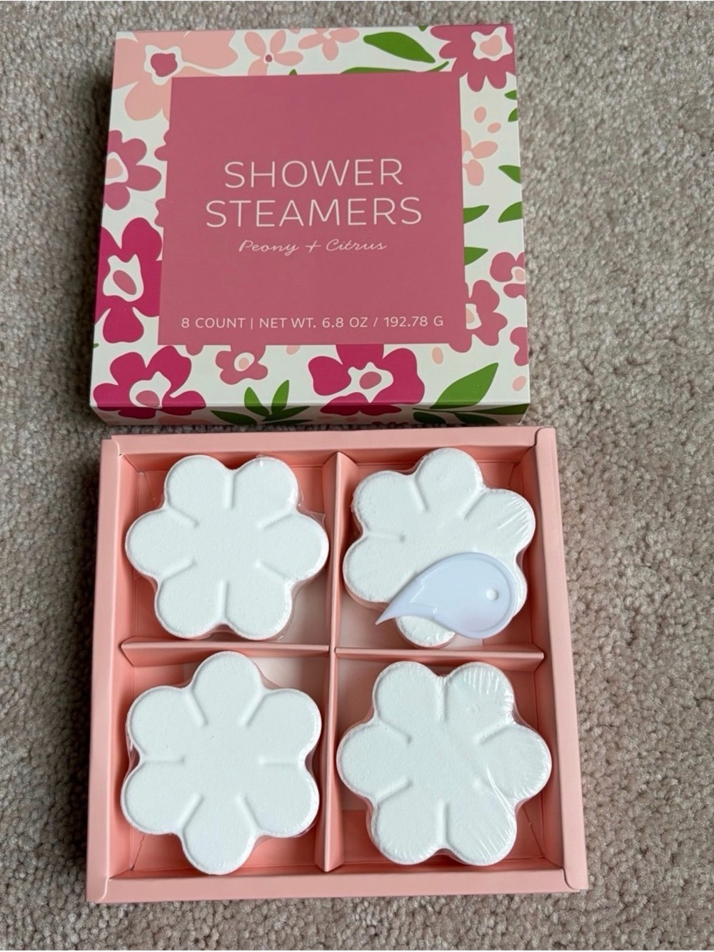 New Shower Steamers Peony & Citrus